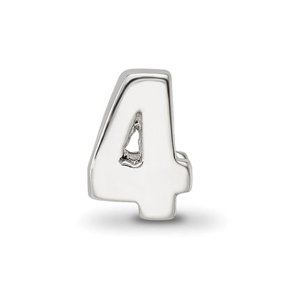 Sterling Silver Reflections Number 4 Bead