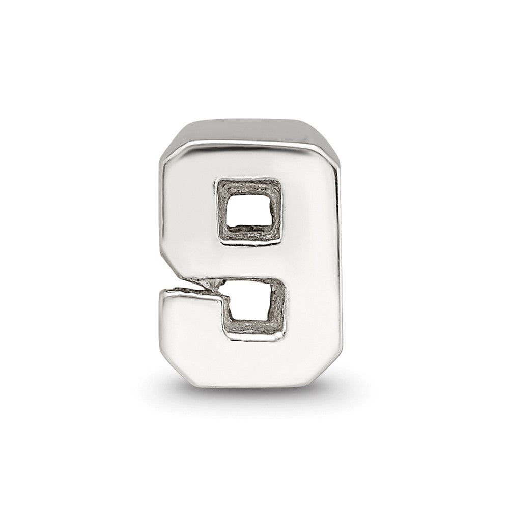 Sterling Silver Reflections Number 9 Bead