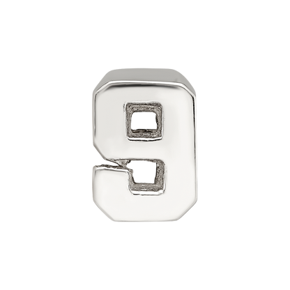Sterling Silver Reflections Number 9 Bead