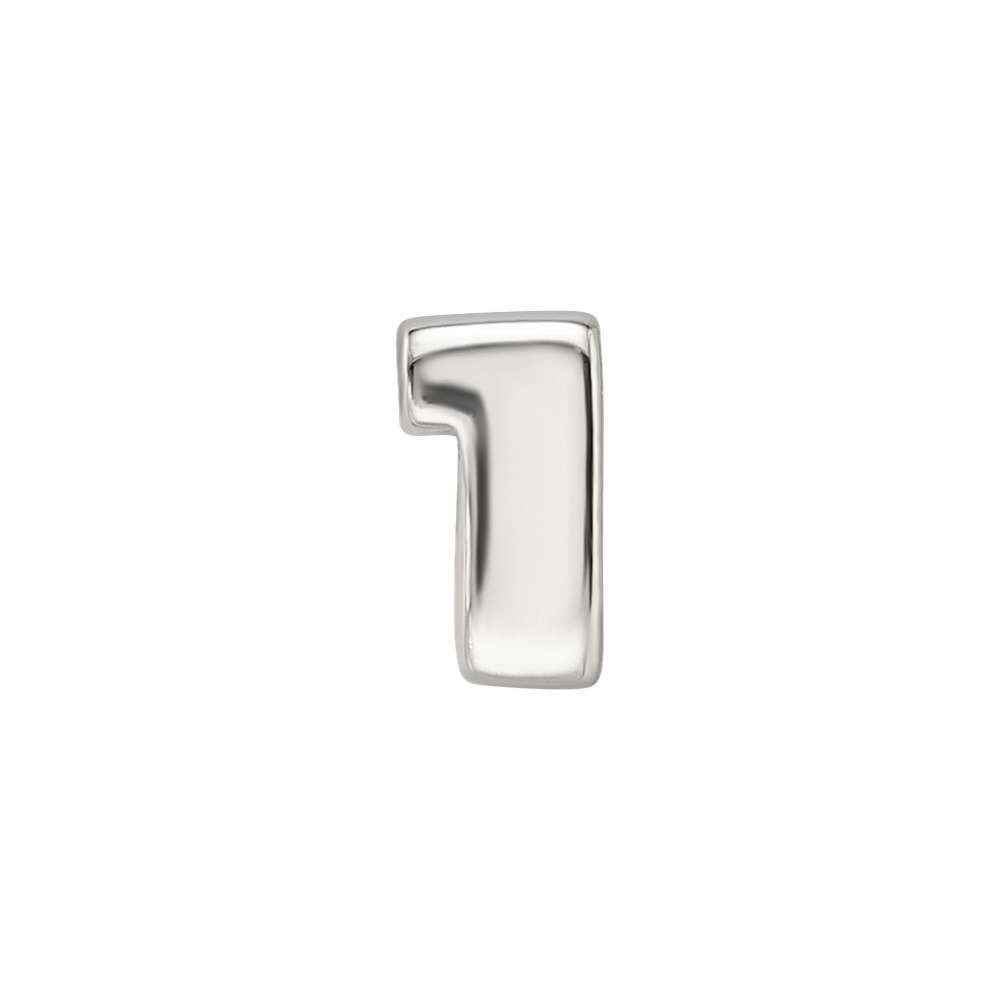 Sterling Silver Reflections Kids Number 1 Bead