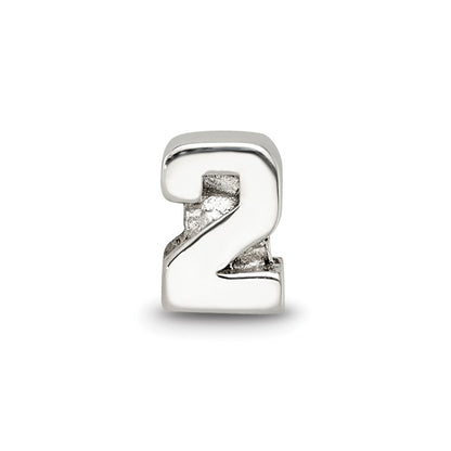 Sterling Silver Reflections Kids Number 2 Bead