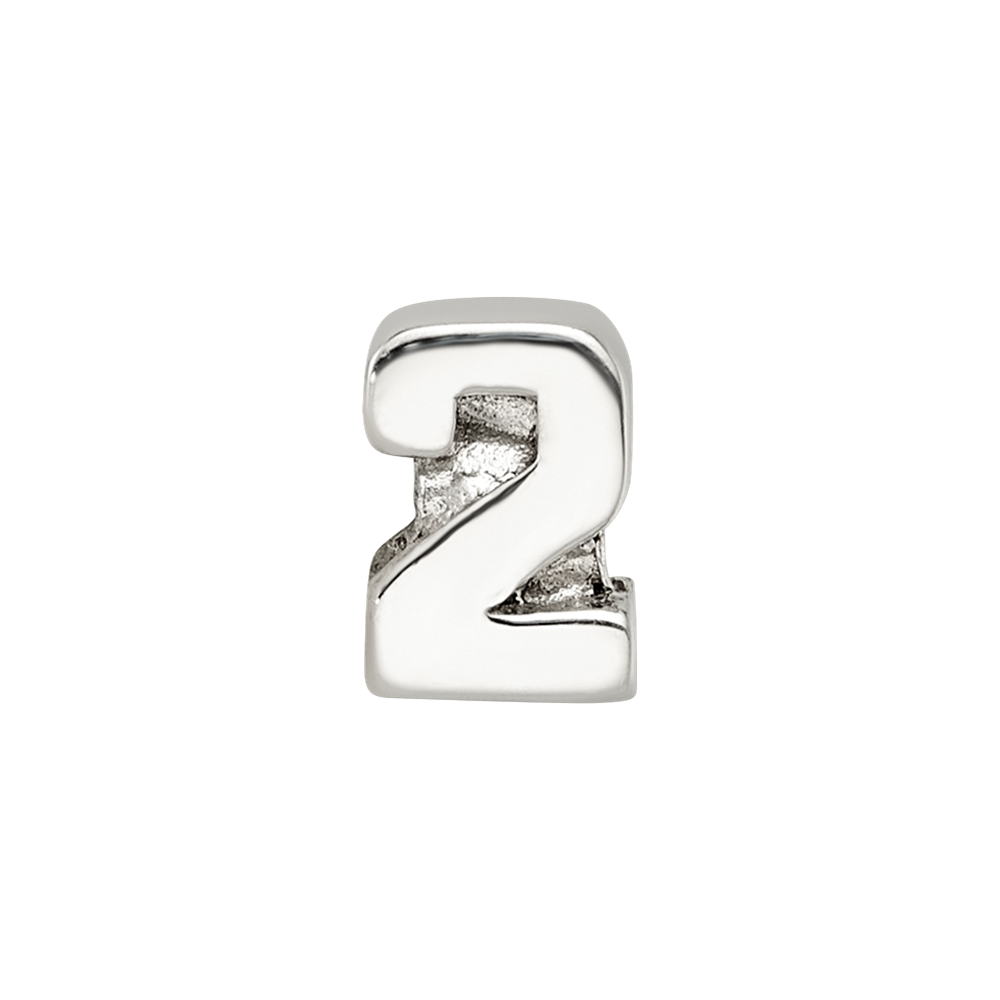 Sterling Silver Reflections Kids Number 2 Bead