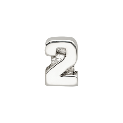 Sterling Silver Reflections Kids Number 2 Bead