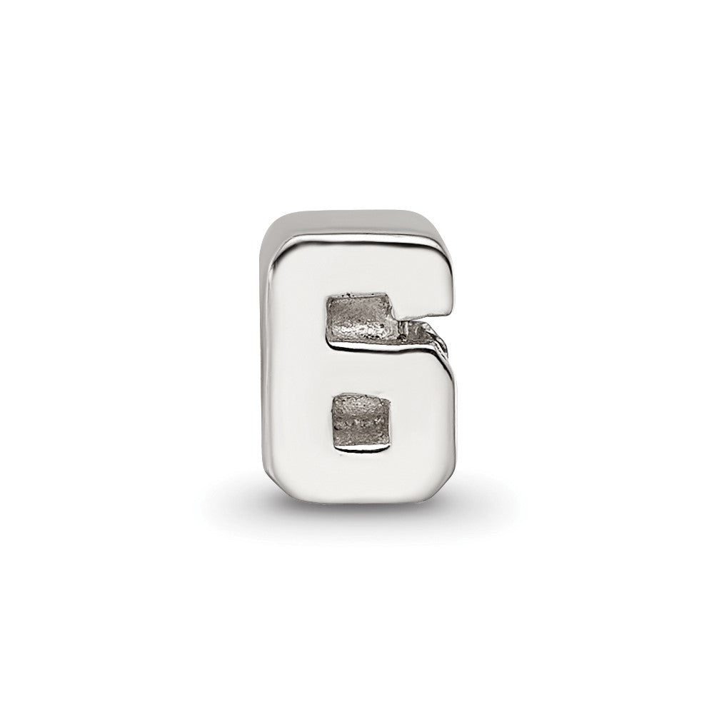 Sterling Silver Reflections Kids Number 6 Bead