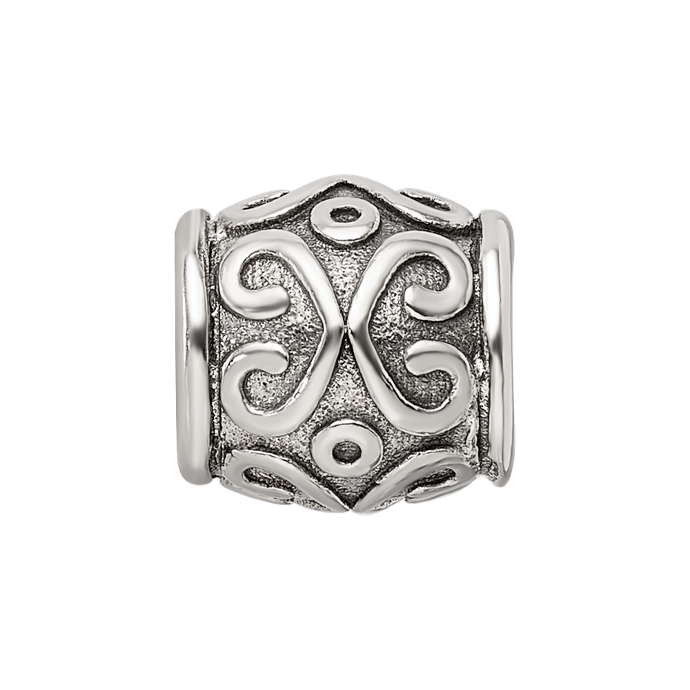Sterling Silver Reflections Scroll Bali Bead
