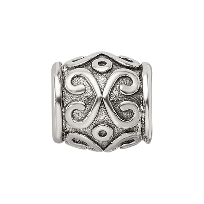 Sterling Silver Reflections Scroll Bali Bead