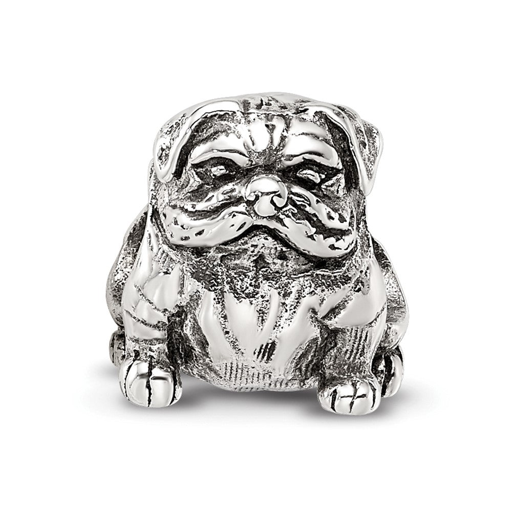 Sterling Silver Reflections Bulldog Bead
