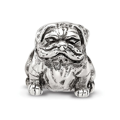 Sterling Silver Reflections Bulldog Bead