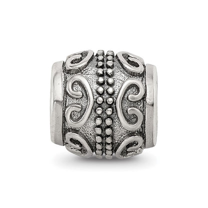 Sterling Silver Reflections Scroll Bali Bead