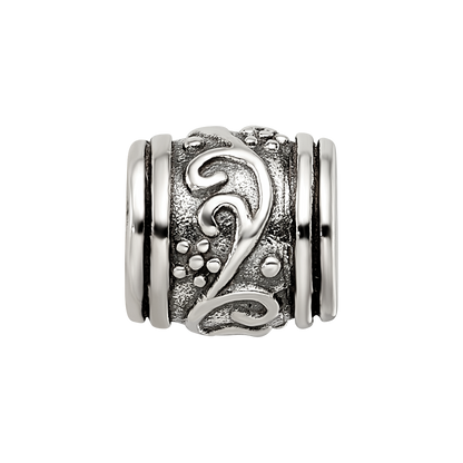 Sterling Silver Reflections Floral Bead