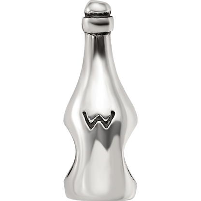 Sterling Silver Reflections Wine/Champagne Bottle Bead