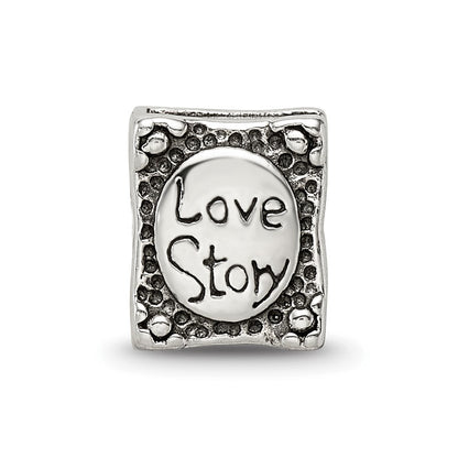 Sterling Silver Reflections Love Story Book Bead