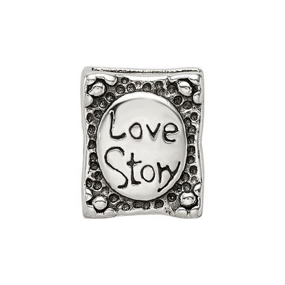 Sterling Silver Reflections Love Story Book Bead