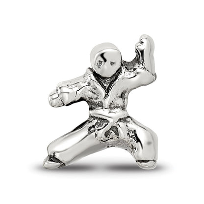 Sterling Silver Reflections Karate Person Bead