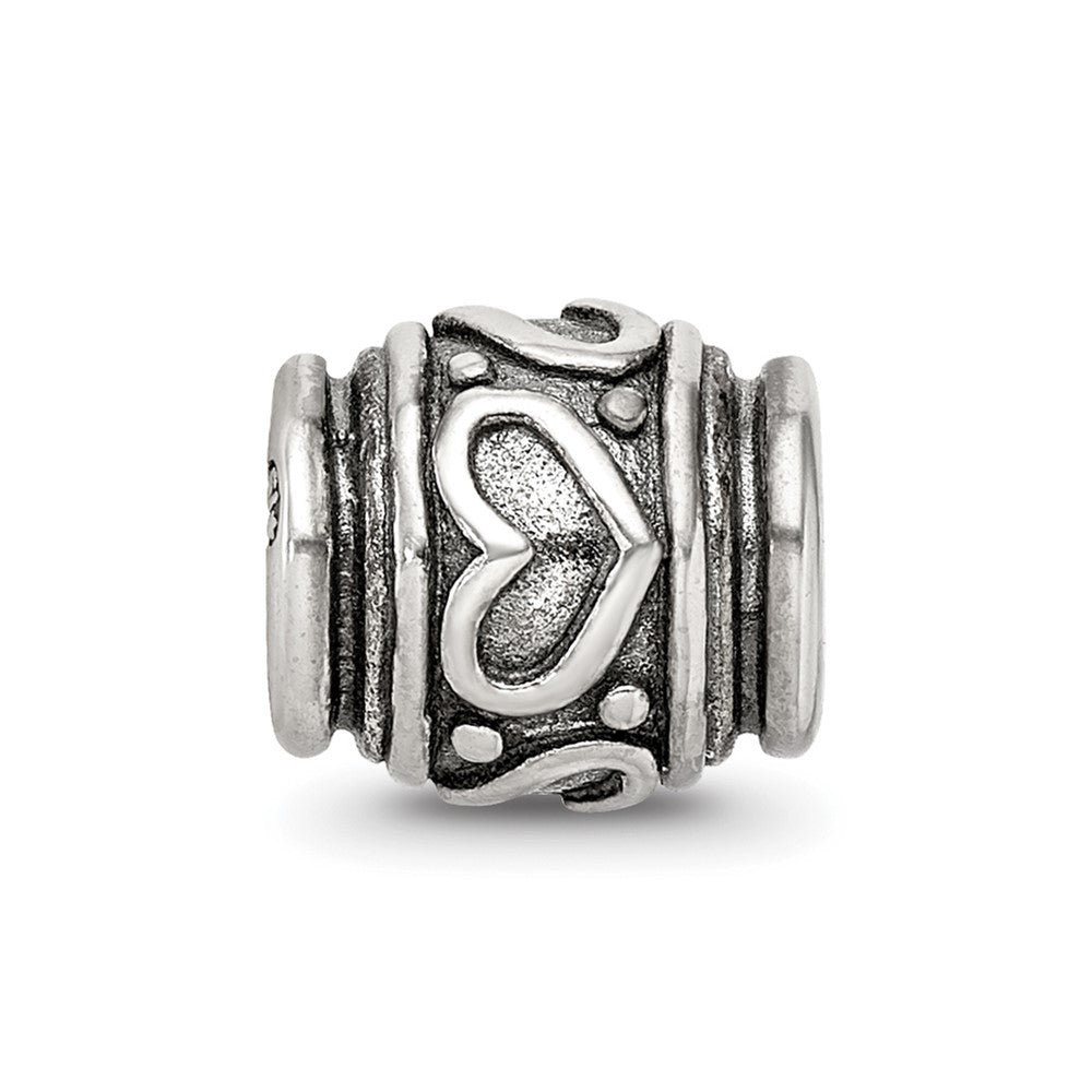 Sterling Silver Reflections Heart Bead