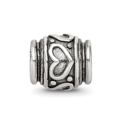 Sterling Silver Reflections Heart Bead