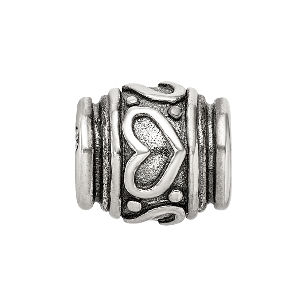 Sterling Silver Reflections Heart Bead