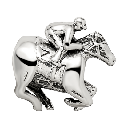 Sterling Silver Reflections Race Horse Bead