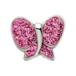 Sterling Silver Reflections Pink Preciosa Crystal Butterfly Bead