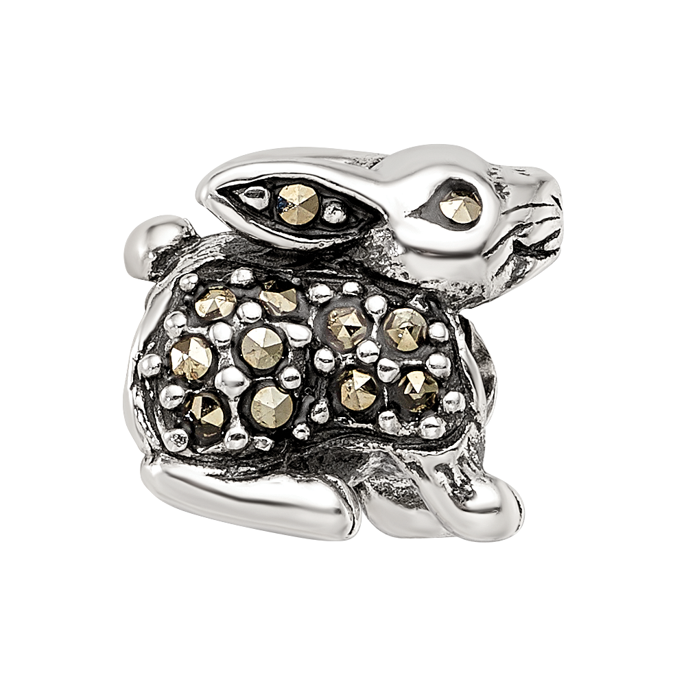 Sterling Silver Reflections Marcasite Rabbit Bead