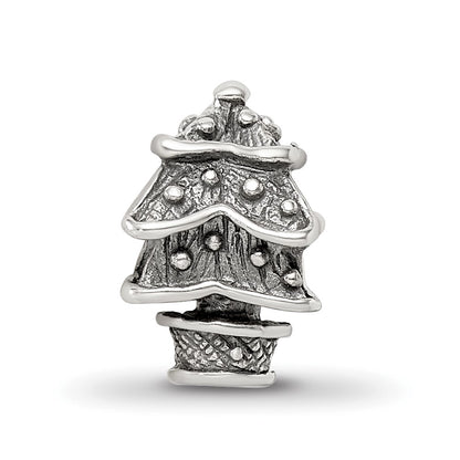 Sterling Silver Reflections Christmas Tree Bead