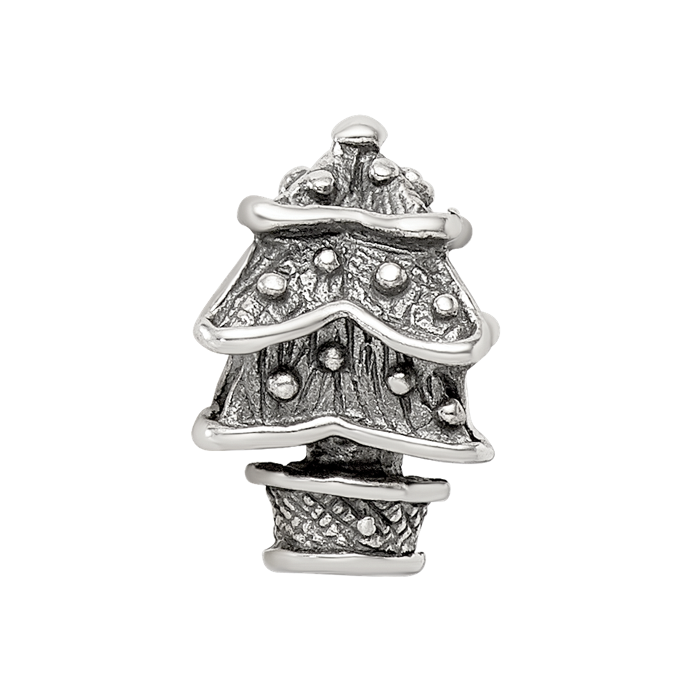 Sterling Silver Reflections Christmas Tree Bead