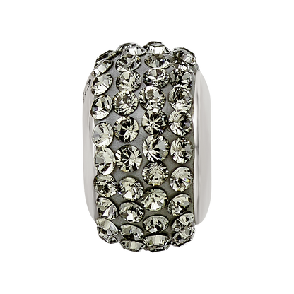 Sterling Silver Reflections Silver/Grey Full Preciosa Crystal Bead
