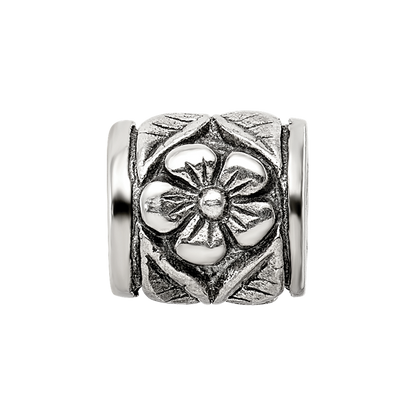 Sterling Silver Reflections Floral Bead