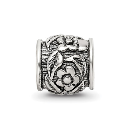 Sterling Silver Reflections Floral Bead