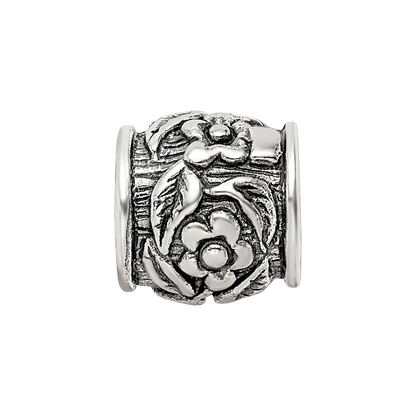 Sterling Silver Reflections Floral Bead