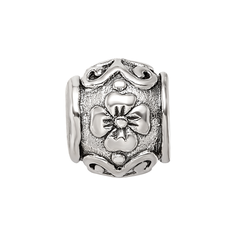 Sterling Silver Reflections Floral Bead