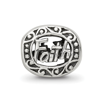 Sterling Silver Reflections Faith Bead