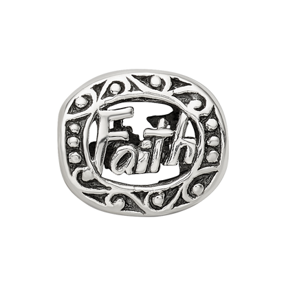 Sterling Silver Reflections Faith Bead