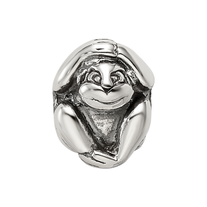 Sterling Silver Reflections Monkey Bead