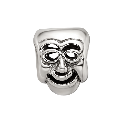 Sterling Silver Reflections Comedy Mask Bead