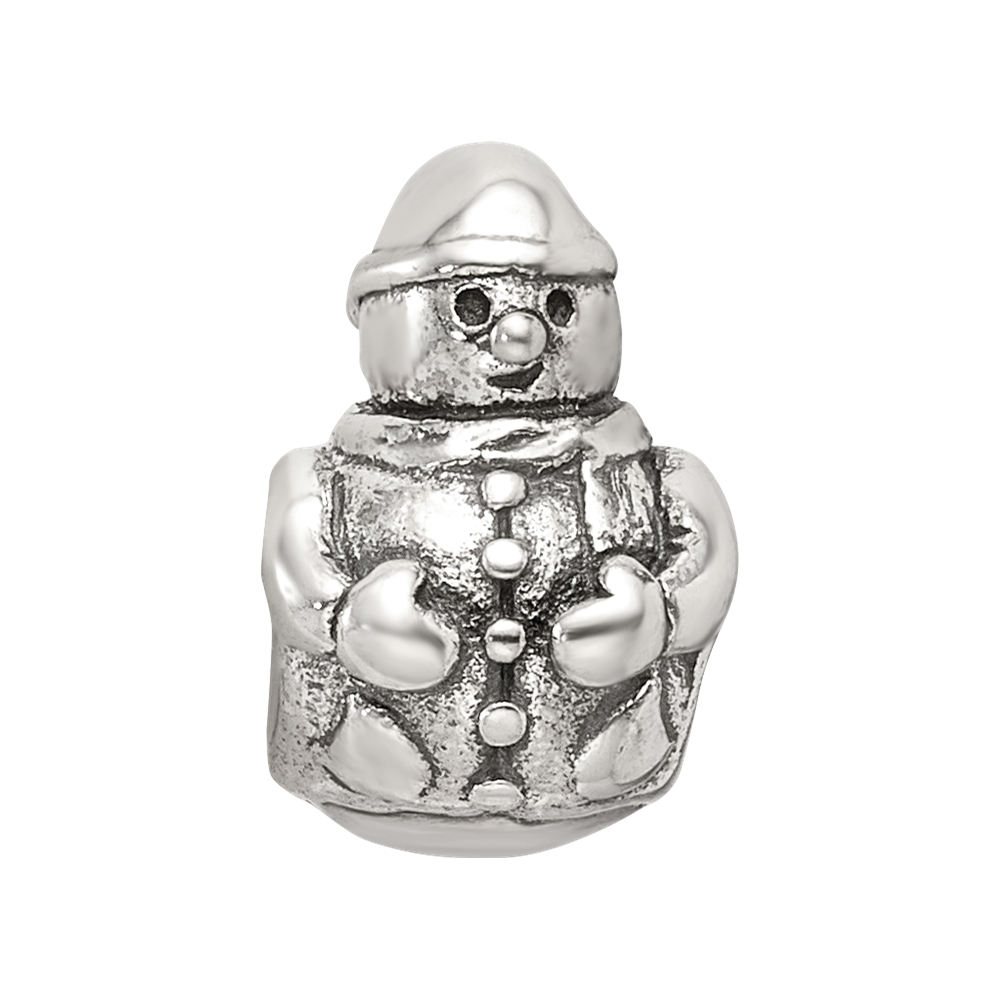 Sterling Silver Reflections Snowman Bead