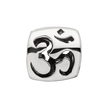 Sterling Silver Reflections Om Symbol Bead