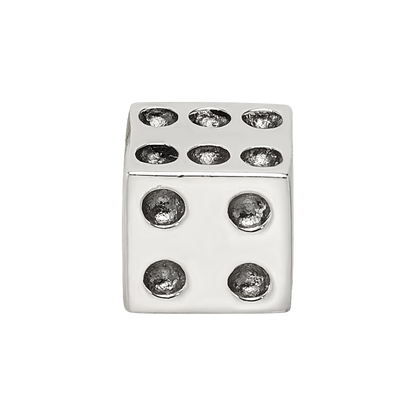 Sterling Silver Antique Reflections Dice Bead
