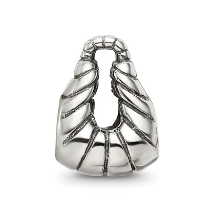 Sterling Silver Reflections Striped Handbag Bead