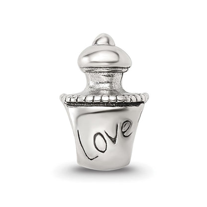 Sterling Silver Reflections Love Perfume Bottle Bead