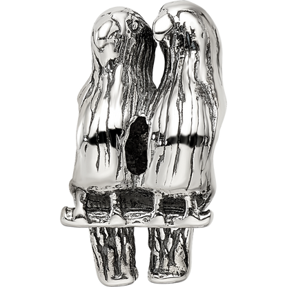 Sterling Silver Reflections Love Birds Bead