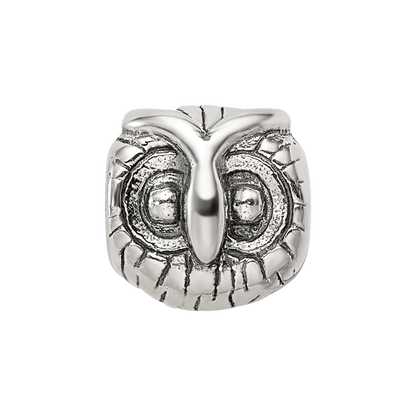 Sterling Silver Reflections Owl Head Bead