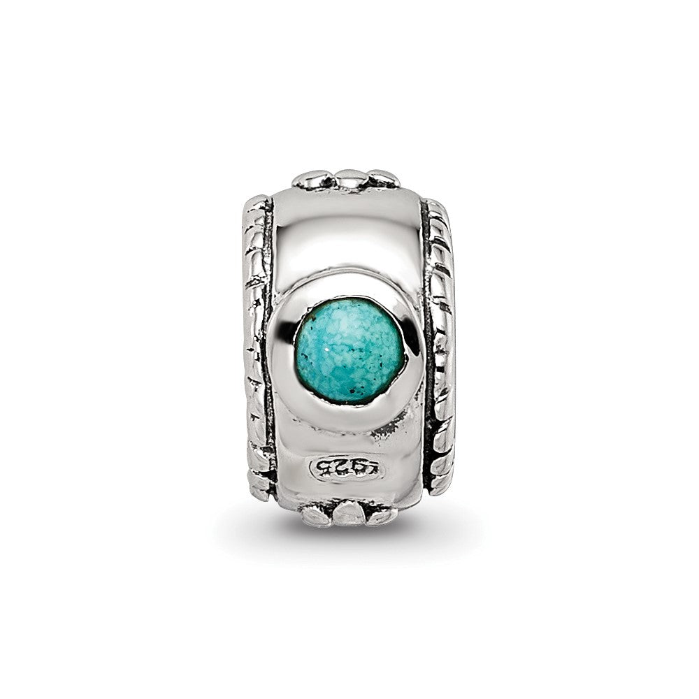Sterling Silver Reflections Turquoise Bead