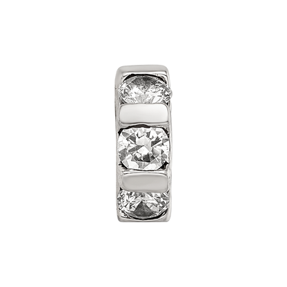 Sterling Silver Reflections CZ Bead