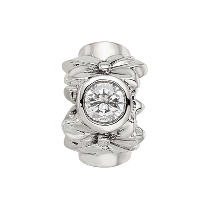 Sterling Silver Reflections CZ Bead
