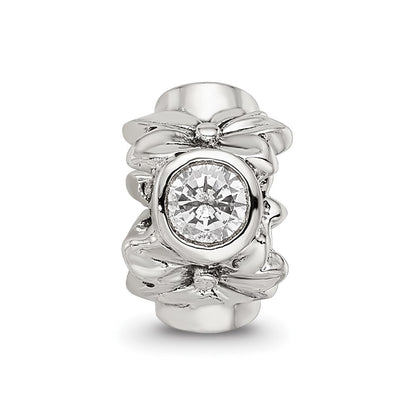 Sterling Silver Reflections CZ Bead
