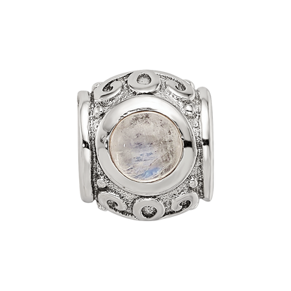 Sterling Silver Reflections Moonstone Bead