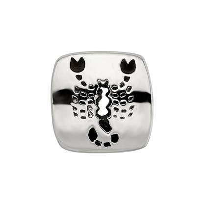 Sterling Silver Reflections Scorpio Zodiac Antiqued Bead