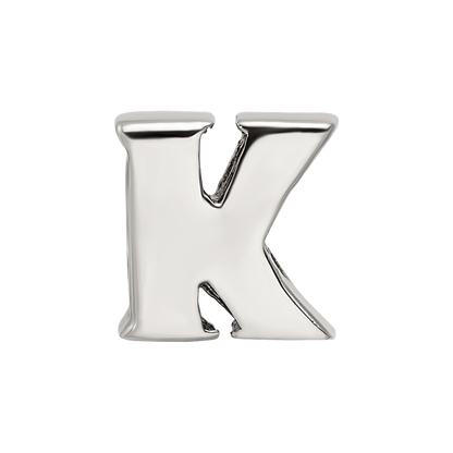 Sterling Silver Reflections Letter K Bead