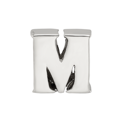 Sterling Silver Reflections Letter M Bead